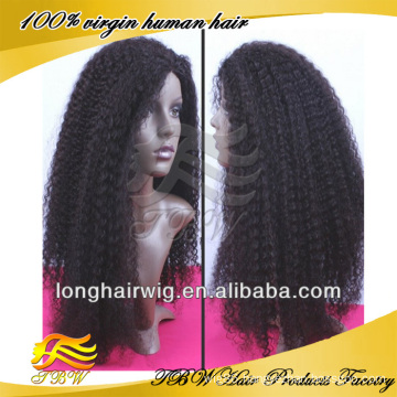 human hair lace front wig for african, kinky curly lace wig,natural looking